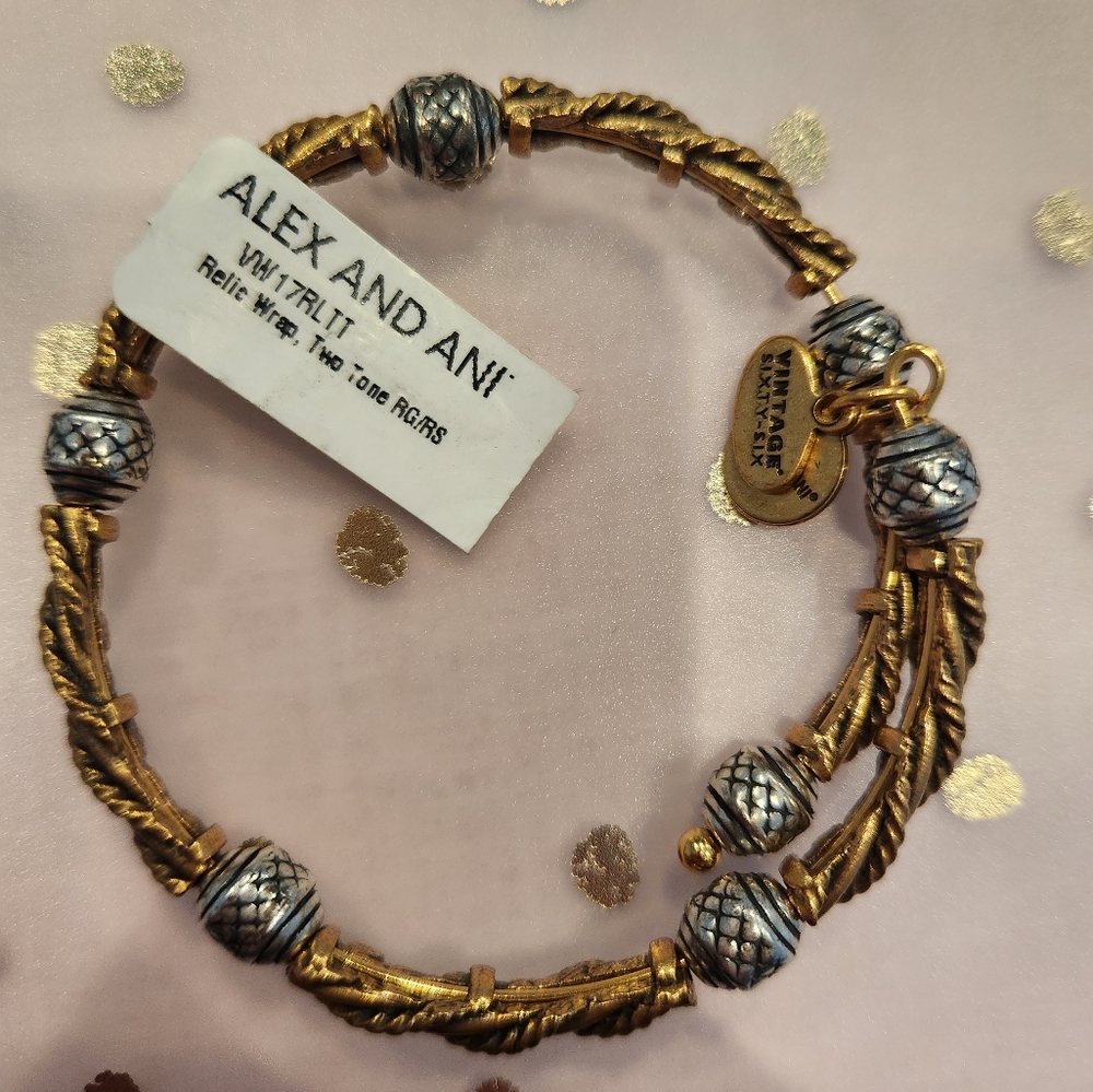 Alex and Ani Bracelet two tone